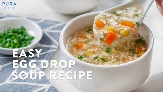 Resep Sup Telur Simple Cuma 3 Bahan | Easy Egg Drop Soup Recipe
