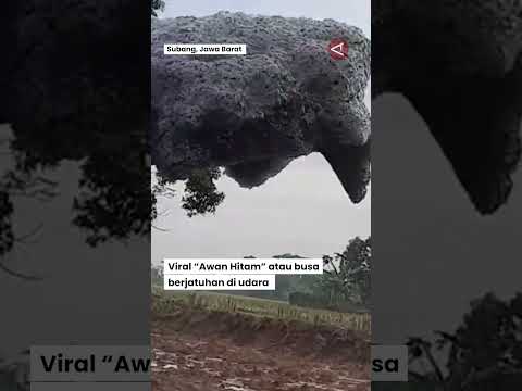 Viral 'Awan Hitam' berjatuhan di udara