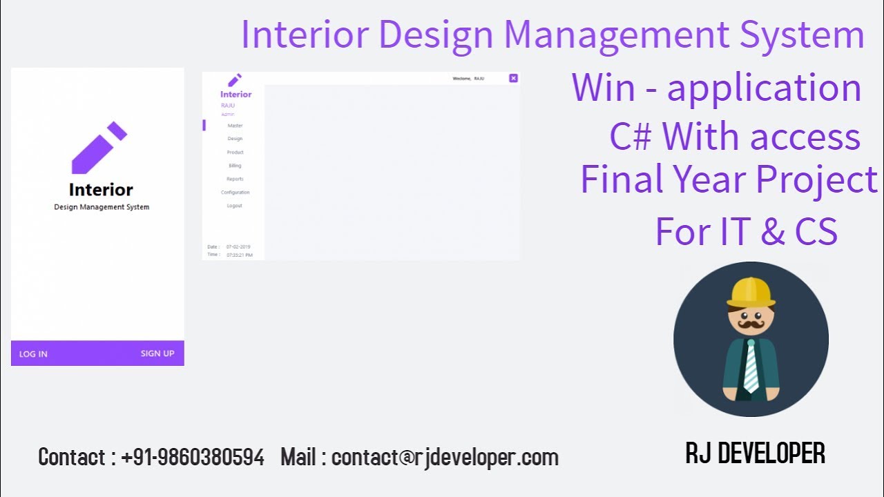 Interior Design Management System | C# With Access Database | Final ...