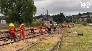 Tren Puerto Montt- Llanquihue, rehabilitación Vías del  tren, Puerto Varas