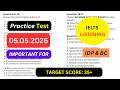 ielts listening practice test 2026 with answers | 05.05.2026