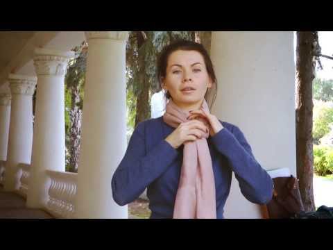 How to tie scarf, stole, shawl. Как завязывать шарфы, платки, палантины