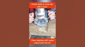 WOW! How to create a dado or cross lap joint in a 4x4 with 3 basic tools. 🪚🪵 #shorts