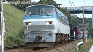 JR貨物 EF66 108号機+ホキ+車輪コキ 臨時貨物列車8867レ 横川～西広島 2011.11