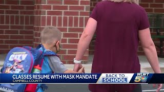 Campbell County returns to the classroom with masks