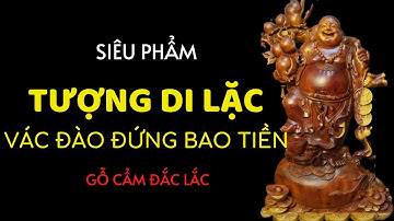 Tượng Phật Di Lặc Vác Đào Đứng Bao Tiền Gỗ Cẩm Chỉ Đắc Lắc | Mua Trả Góp LS 0%