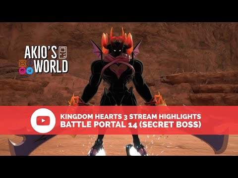 Kingdom Hearts 3 Stream Highlights - Battle Portal 14 (Secret Boss)