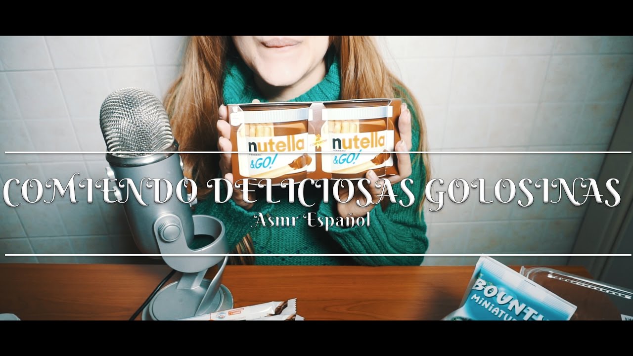 ⭐️ ASMR ESPAÑOL ⭐️ ❤️ Comiendo deliciosas golosinas ❤️ Eating chocolate and other ❤️