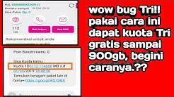 Wow!! Dapat kuota gratiss kartu Tri 900gb hanya dengan memakai cara ini, (BUG TRI) - Durasi: 6.10. 