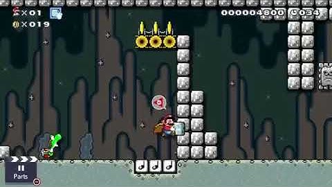 Super Mario Maker 2 - Yellow Toad, Buried Stones How-to