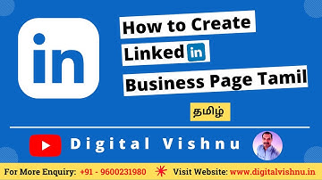 How To Create A LinkedIn Business Page in Tamil | Step by Step Create LinkedIn Company Page in Tamil