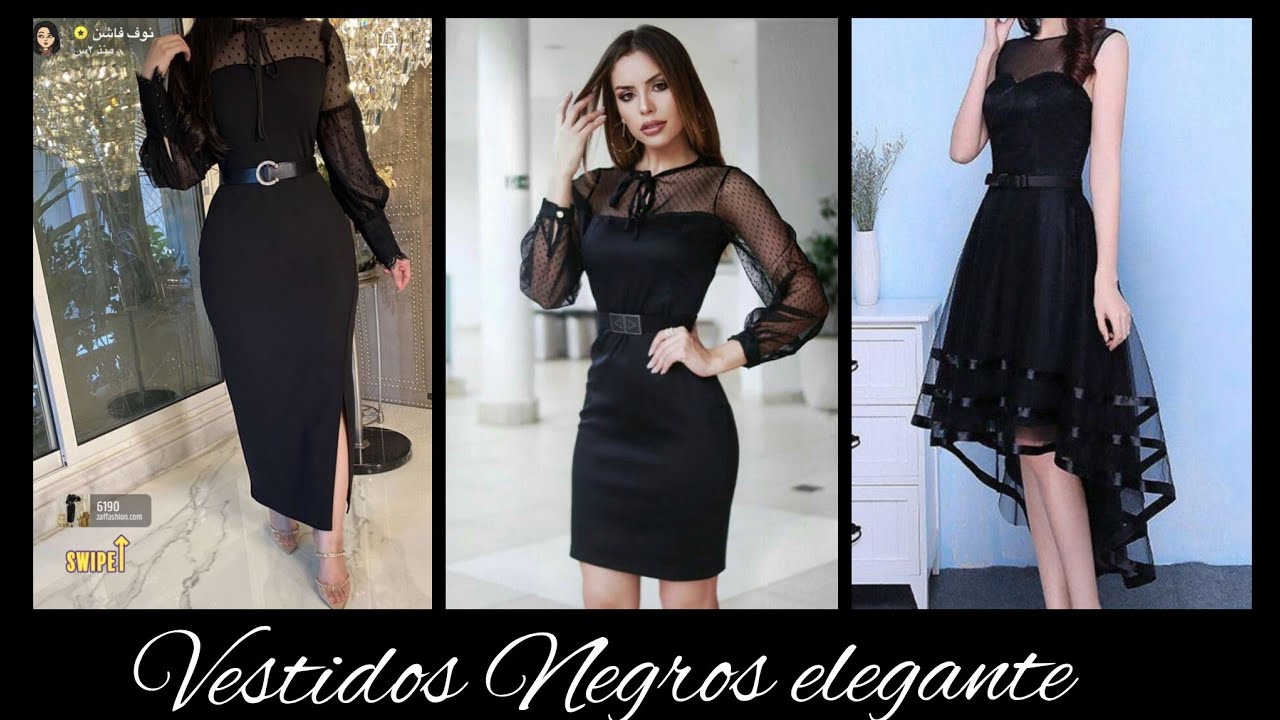 NEGROS 2023 ELEGANTES #vestidosbonitos #vestidosfiesta # vestidos #blackdresses - YouTube