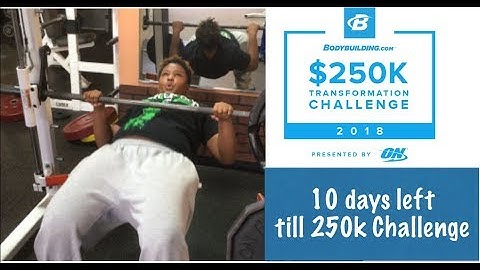 Bodybuilding.com 250k Transformation Challenge 2018 only 10 days left till it starts