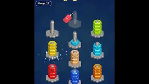 Nut Sort Puzzle Level 21 - 30 Walkthrough