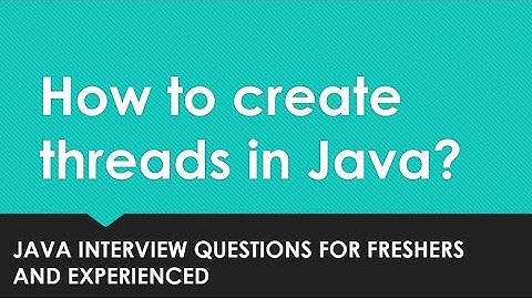 How to create a thread in java by extending Thread class?