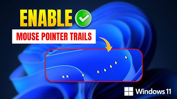 How to Enable Mouse Pointer Trails in Windows 11 on PC | Turn on Mouse Cursor Trails