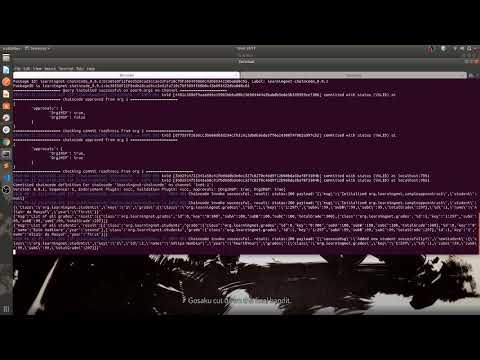 Running sample application on Hyperledger Fabric developed using NodeJS SDK