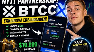 🚀 STORT NYTT PARTNERSKAP MED BTCC CRYPTO EXCHANGE! 🚀