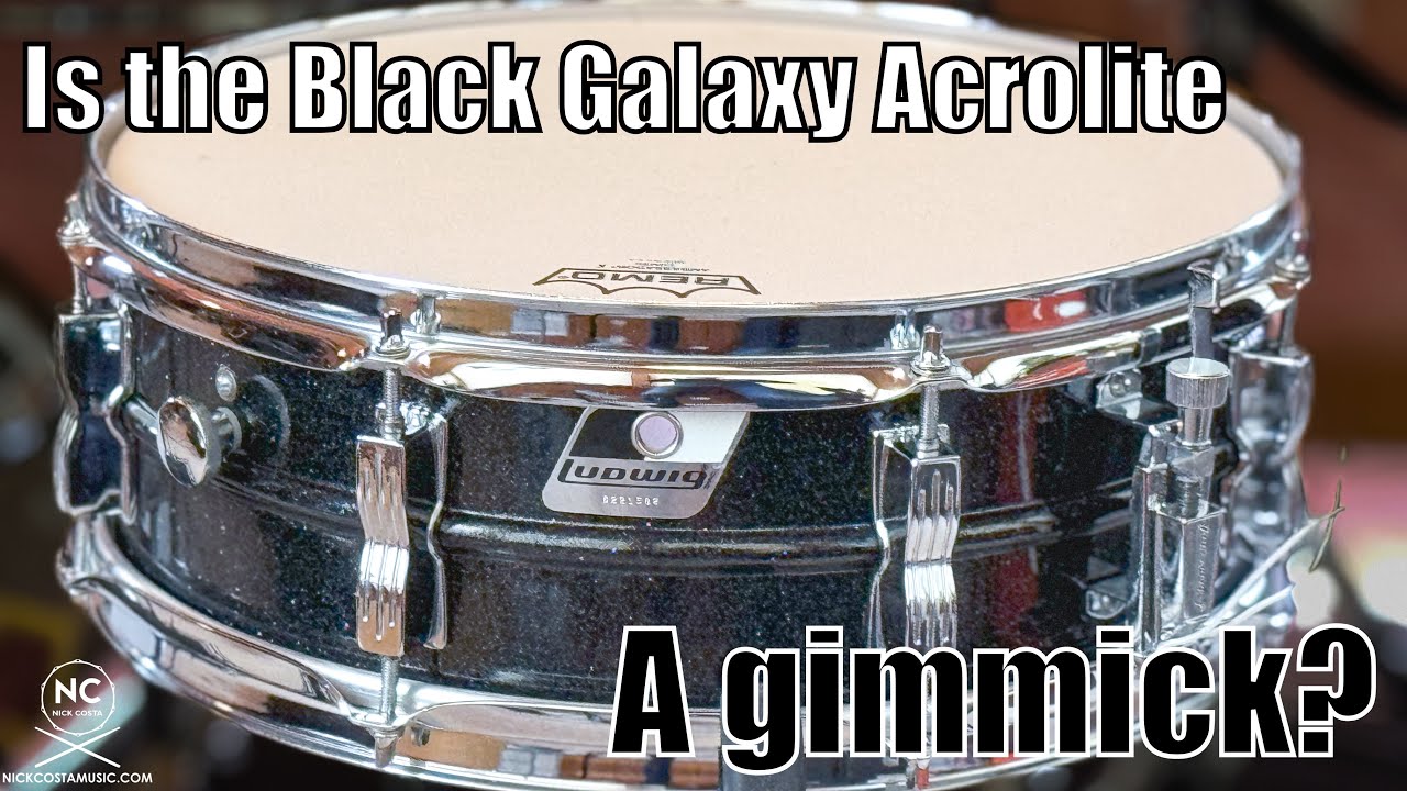 Is the Black Galaxy Ludwig Acrolite a gimmick? - YouTube