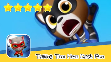Talking Tom Hero Dash Run Day141 Walkthrough Endless runner Save the world Recommend index five star