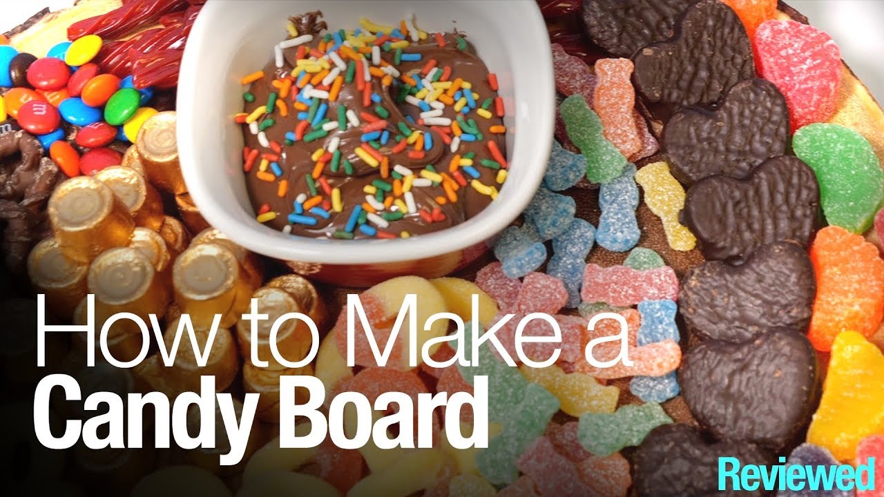 How to make a candy board // Cheese plates are out, candy boards are the new party favorite