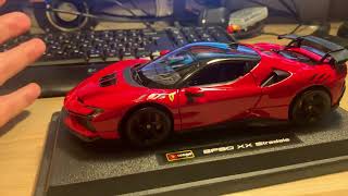 картинка: Обзор моделей Ferrari SF90 XX Stradale и 12Cilindri в масштабе 1:24 от Bburago
