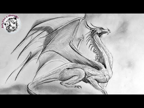 Video: Cómo Dibujar Un Dragón En Etapas Con Pinturas
