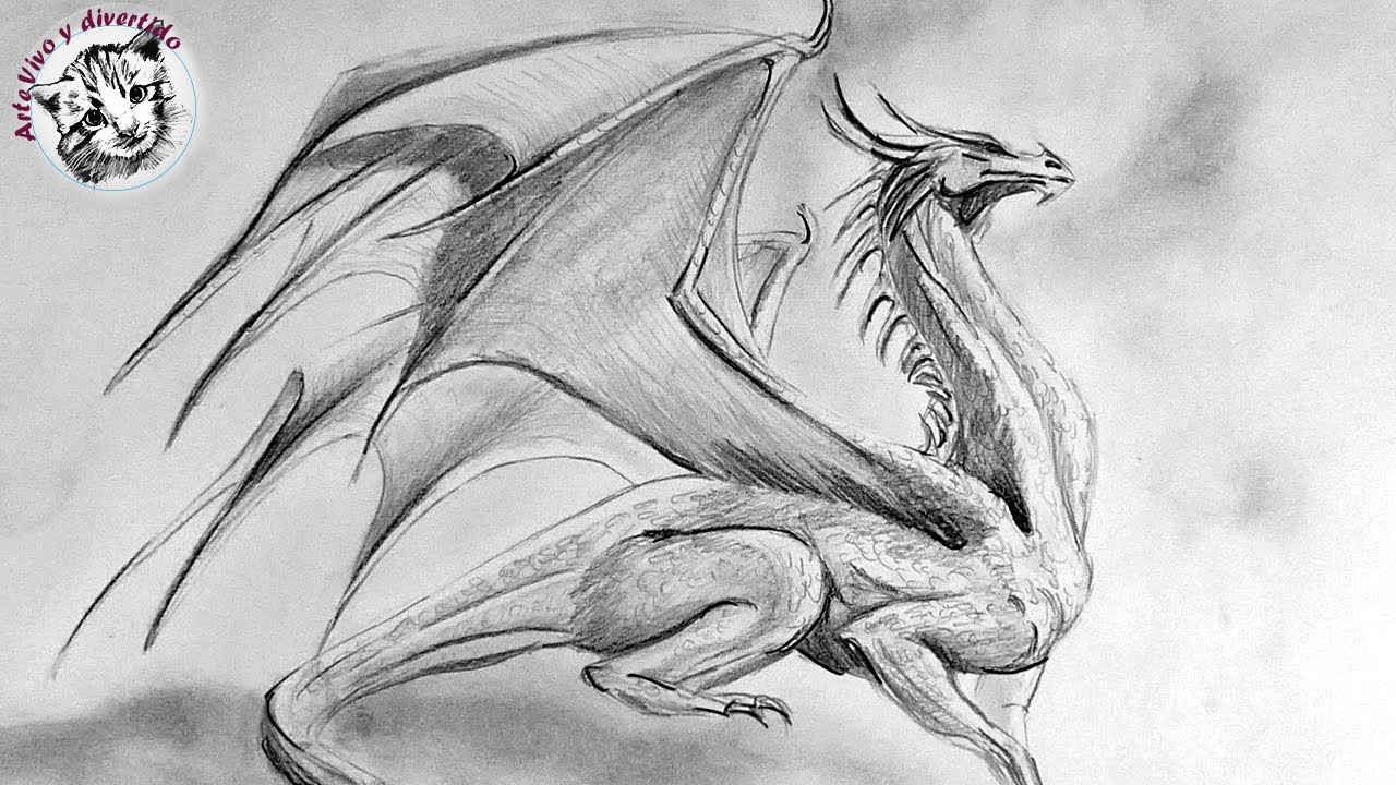 How to Draw a Dragon with Pencil Step by Step (narrated in spanish) -  thptnganamst.edu.vn