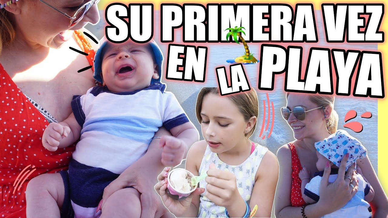 👶🏻 BEBÉ va a la PLAYA por PRIMERA VEZ  🏖 & ¡Mira QUIÉN HABLA también! 😱  | VLOG