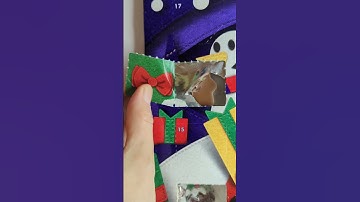 Satisfying Xmas calendar #satisfying #asmr #shorts #trending #shortsfeed #adventcalendar #cadbury