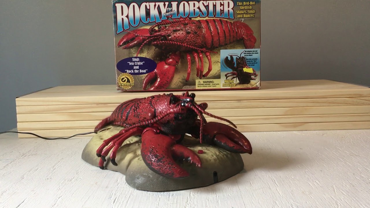Rocky The Singing Lobster Gemmy 2000 - Détecteur De Mouvement - Neuf Dans Boîte Rare