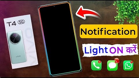 How to Enable Notification Light on Vivo T4 / Vivo T4 5G me Ambient Light Effect Kaise Lagaye
