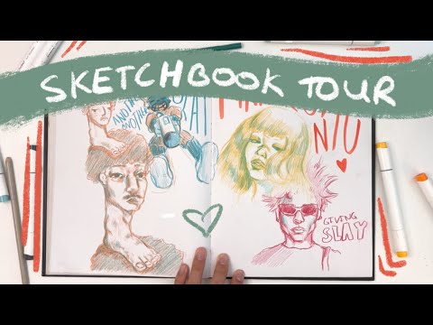 Sketchbook Tour // months of april and may 🌱
