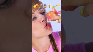 ASMR Emoji Eggs, Jelly, Wax Candy Mukbang #shorts