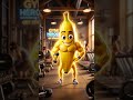 Banana Workout Motivation 🍌💪 | Funny Gym AI Short | Never Skip Energy! #shorts #aishorts