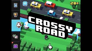 My first time playing Crossy road I even got a good high score.