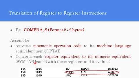 System Software Assemblers - Part 2