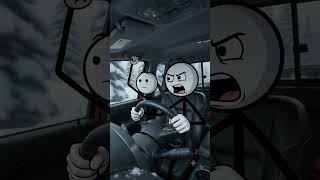 ❄️🚗 Stickman takes his car on an exciting snow adventure! He drives through snowy mountains,