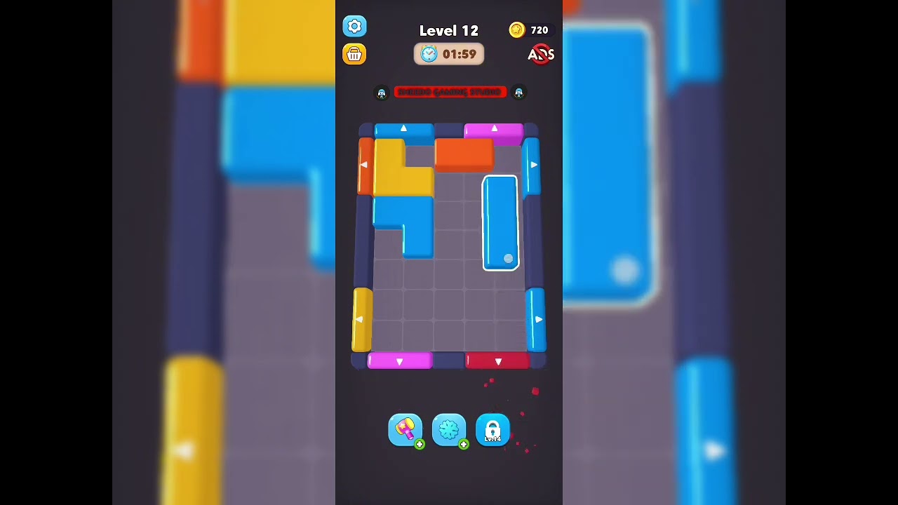 Slide Jam : Block Puzzle Level 12 | Gameplay Solution |