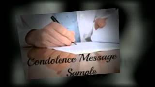 Condolence Message Sample Condolence Message Sample