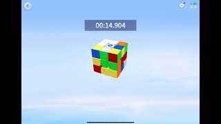 Solving a Rubik’s cube in the app from gan cube screenshot 1