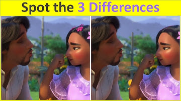 Spot 3 differences between two images | Encanto | Pictures puzzle number 097 #mirabel #madrigal