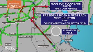 Traffic delays expected for President Biden, First Lady's visit to Houston