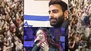 ISRAELI REACTS To Eden Golan Performing "October Rain" LIVE 🇮🇱 (at Hostage Square in Tel-Aviv)