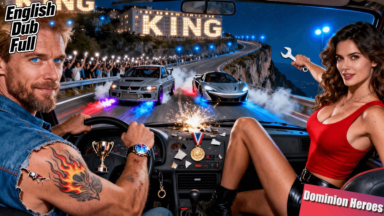 Driving a broken school car, a poor mechanic smashes supercars! One pedal leaves racers 20km behind!