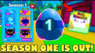 SEASON ONE PASS COMPLETED Season One MASSIVE Egg Hatching in Mining Simulator 2 UPDATE (Roblox)