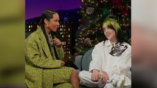 Billie Eilish surprises Alicia Keys with her Throwback Home Cover Video singing 'Fallin'