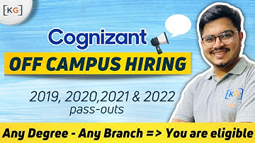 COGNIZANT Hiring 2022 2021 2020 2019 Batch Students (Registration Closed)