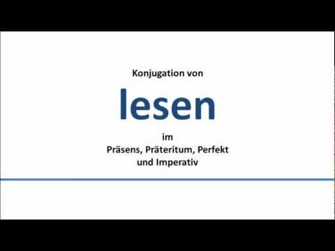 LESEN - يقرأ - lesen -  Konjugation deutscher Verben/Conjugation of German verbs