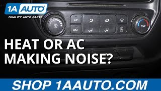 Car Air Conditioning or Heat Rattling or Grinding? Simple Fix!